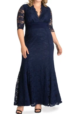 Screen Siren Lace Evening Gown - Plus