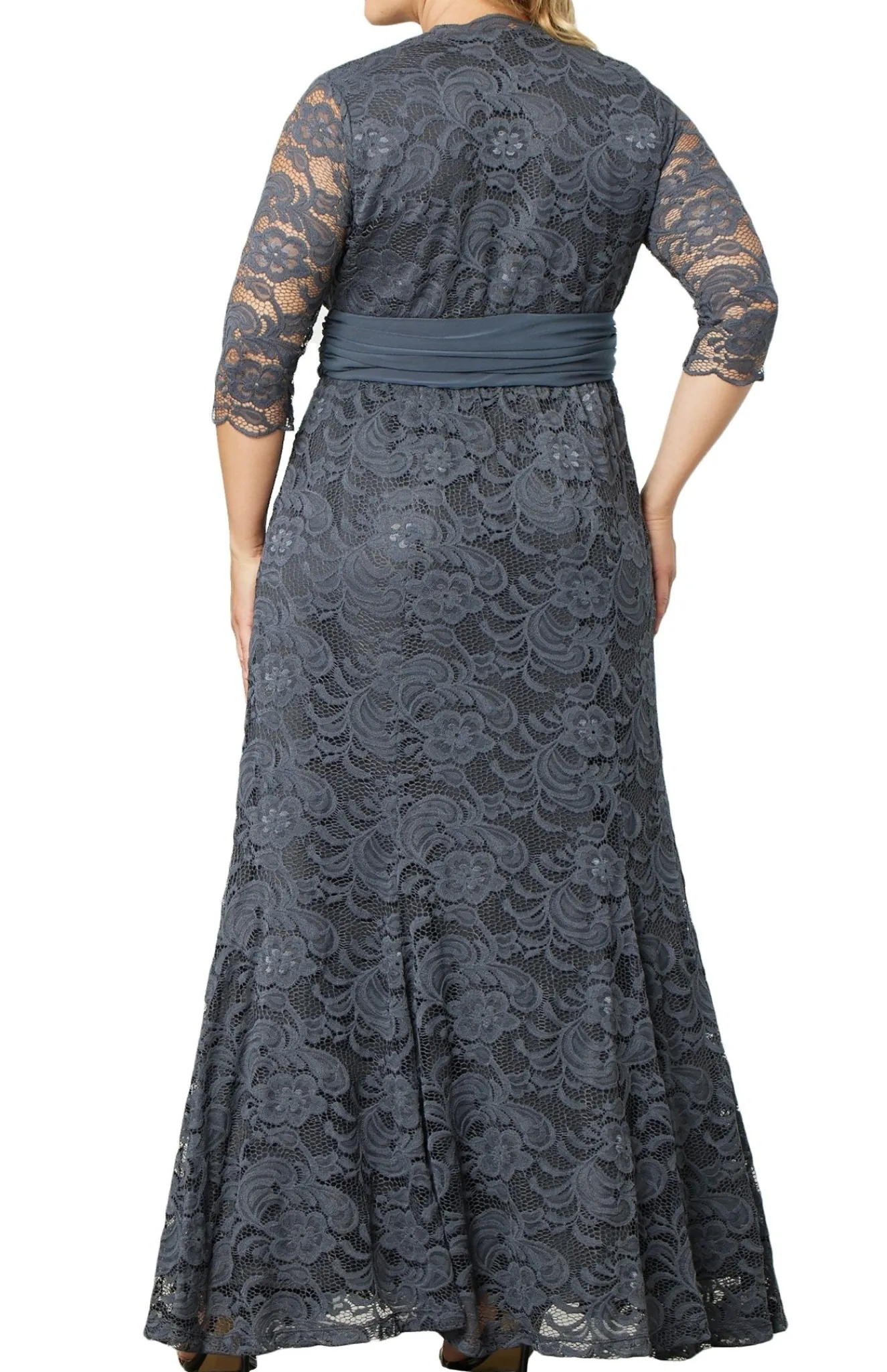 Screen Siren Lace Evening Gown - Plus
