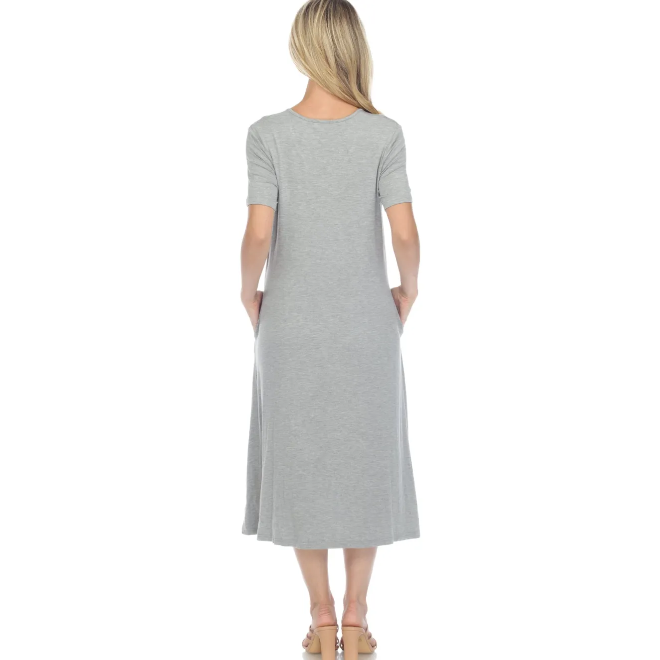 Short Sleeve Midi Dress
