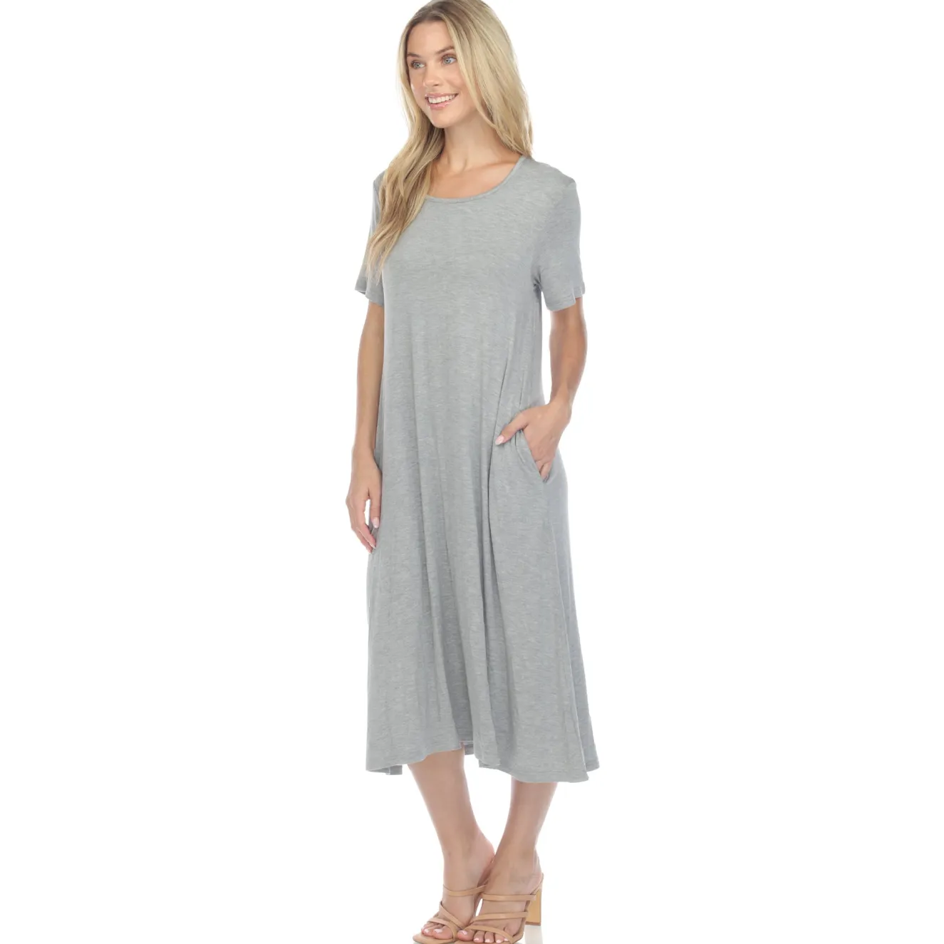 Short Sleeve Midi Dress