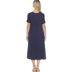 Short Sleeve Midi Dress
