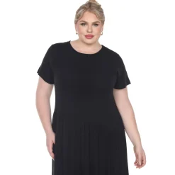 Short Sleeves Maxi Dress - Plus