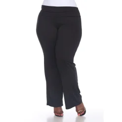 Solid Palazzo Pants - Plus