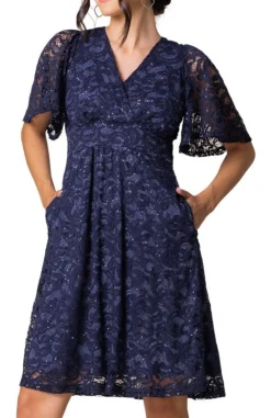 Starry Sequin Lace Cocktail Dress