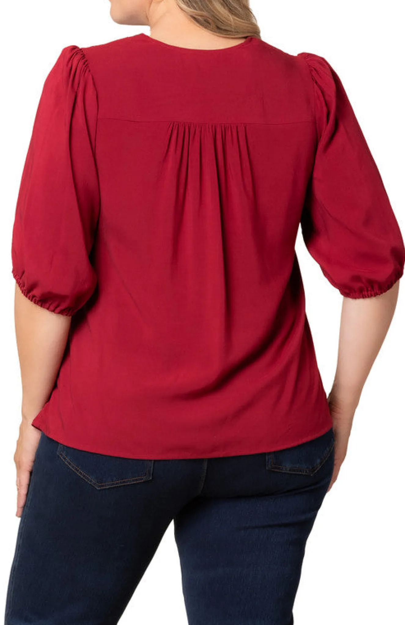 Tacoma Trim Neckline Top - Plus