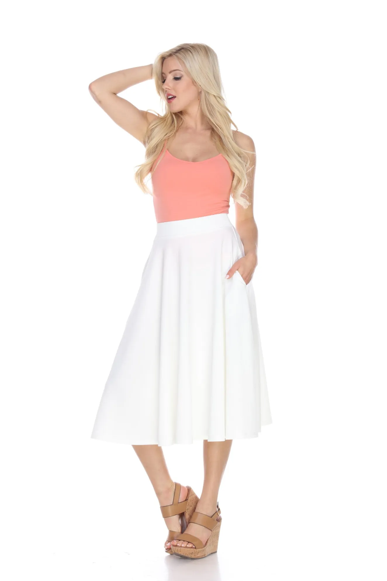 Tasmin Flare Midi Skirts