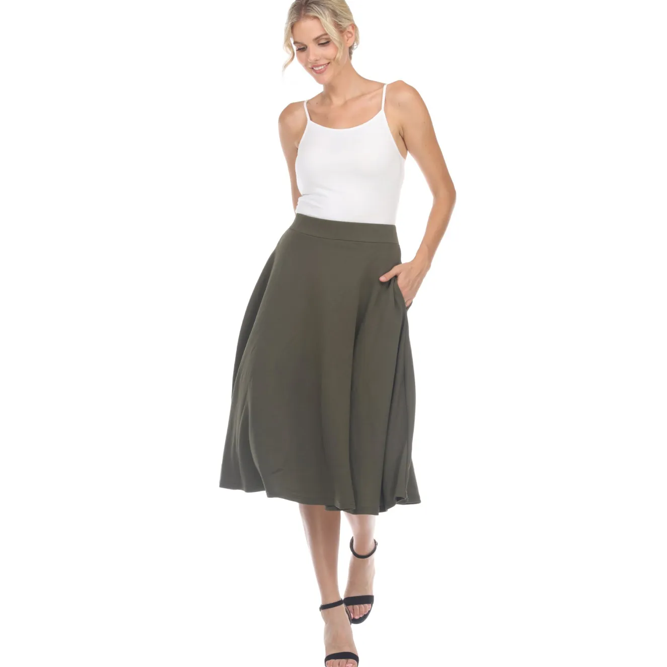Tasmin Flare Midi Skirts