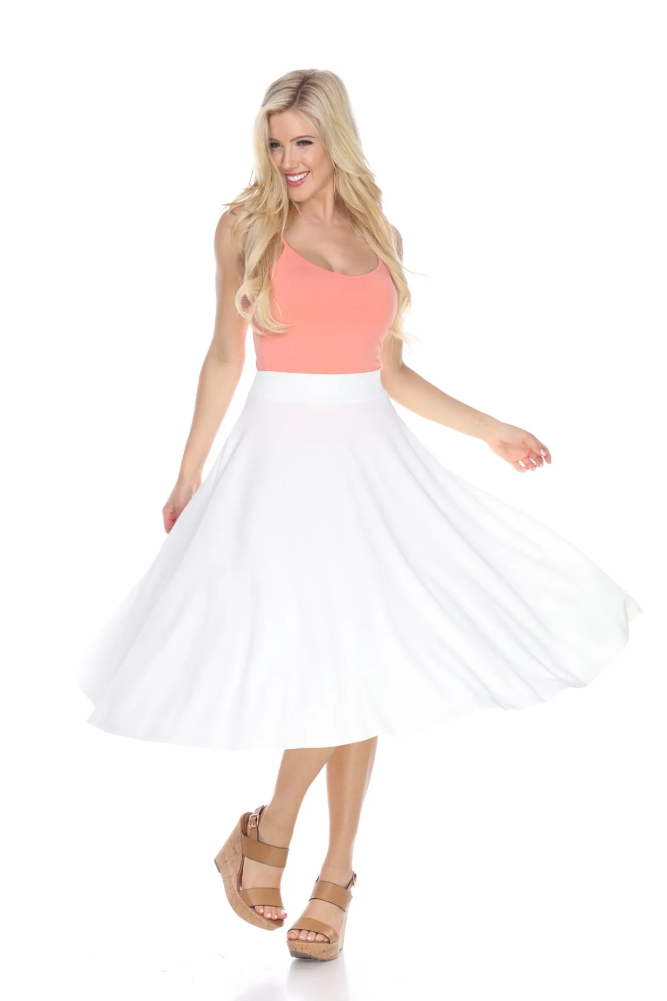 Tasmin Flare Midi Skirts