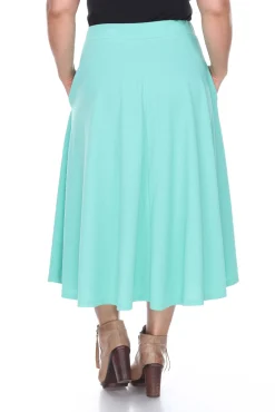 Tasmin Flare Midi Skirts - Plus