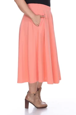 Tasmin Flare Midi Skirts - Plus