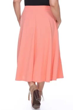 Tasmin Flare Midi Skirts - Plus