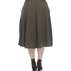 Tasmin Flare Midi Skirts - Plus