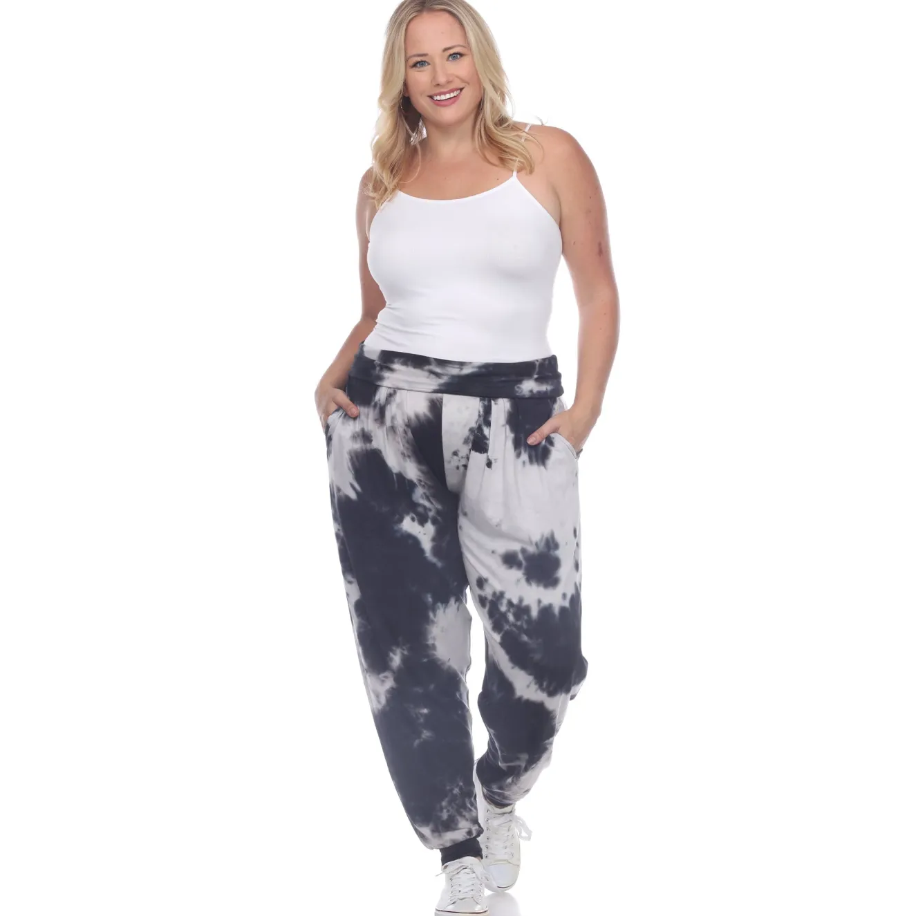 Tie Dye Harem Pants - Plus