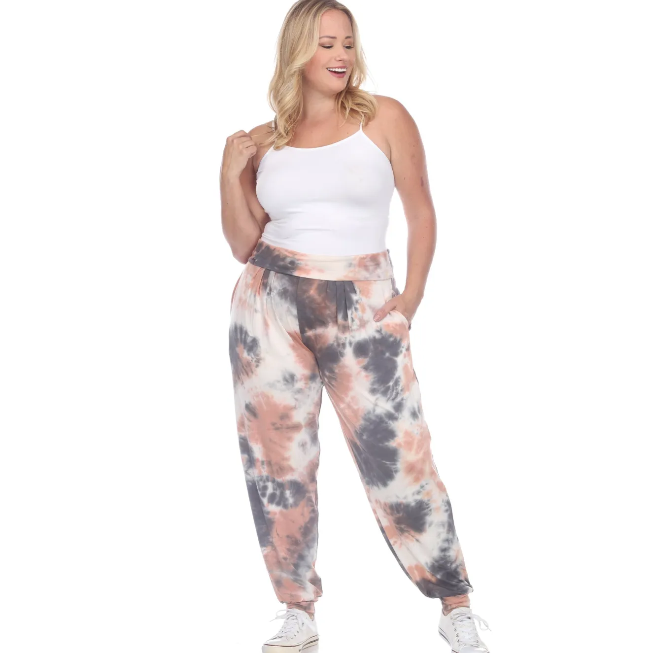 Tie Dye Harem Pants - Plus