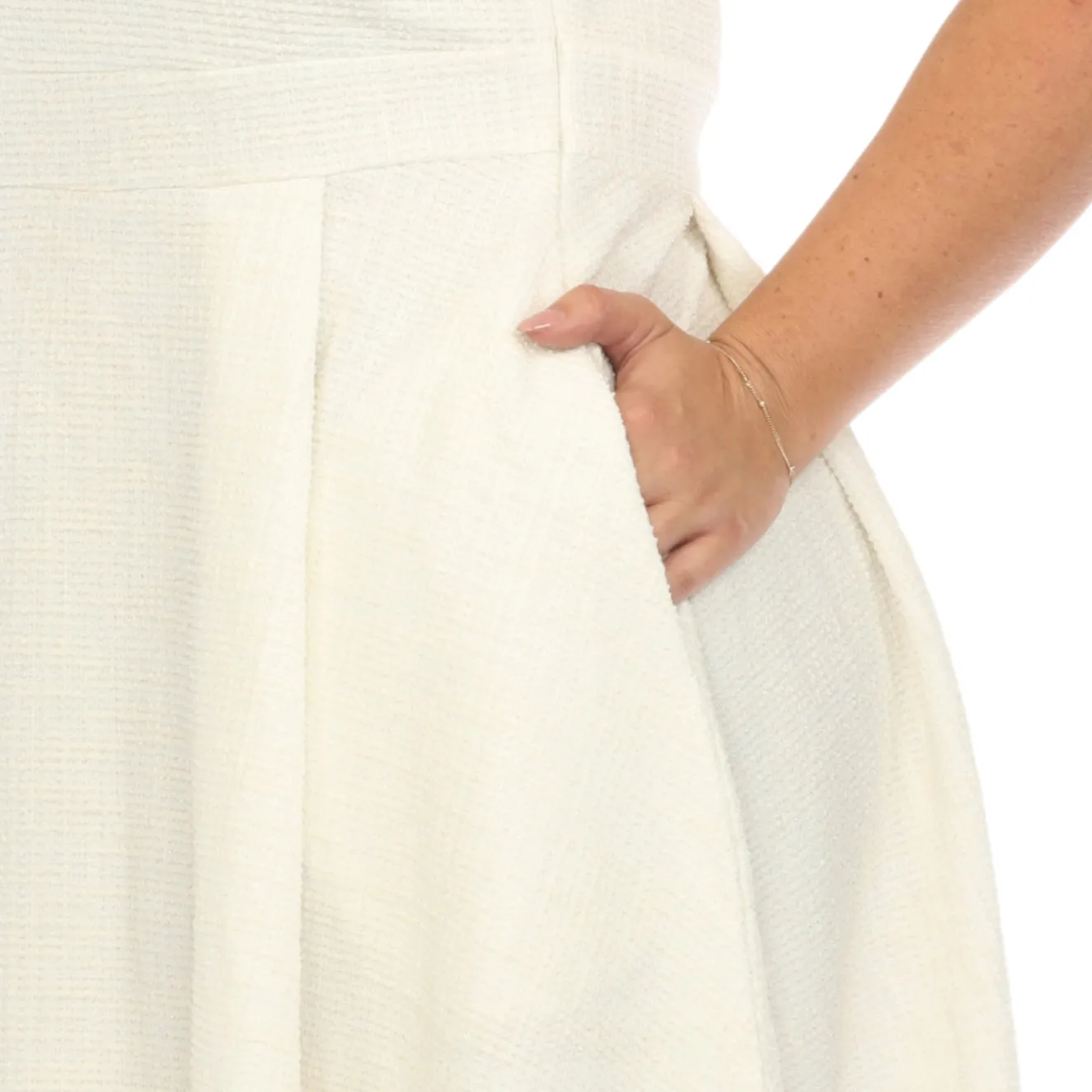 Tweed Fit and Flare Dress - Plus