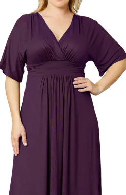 Vienna Maxi Dress in Plum Passion - Plus