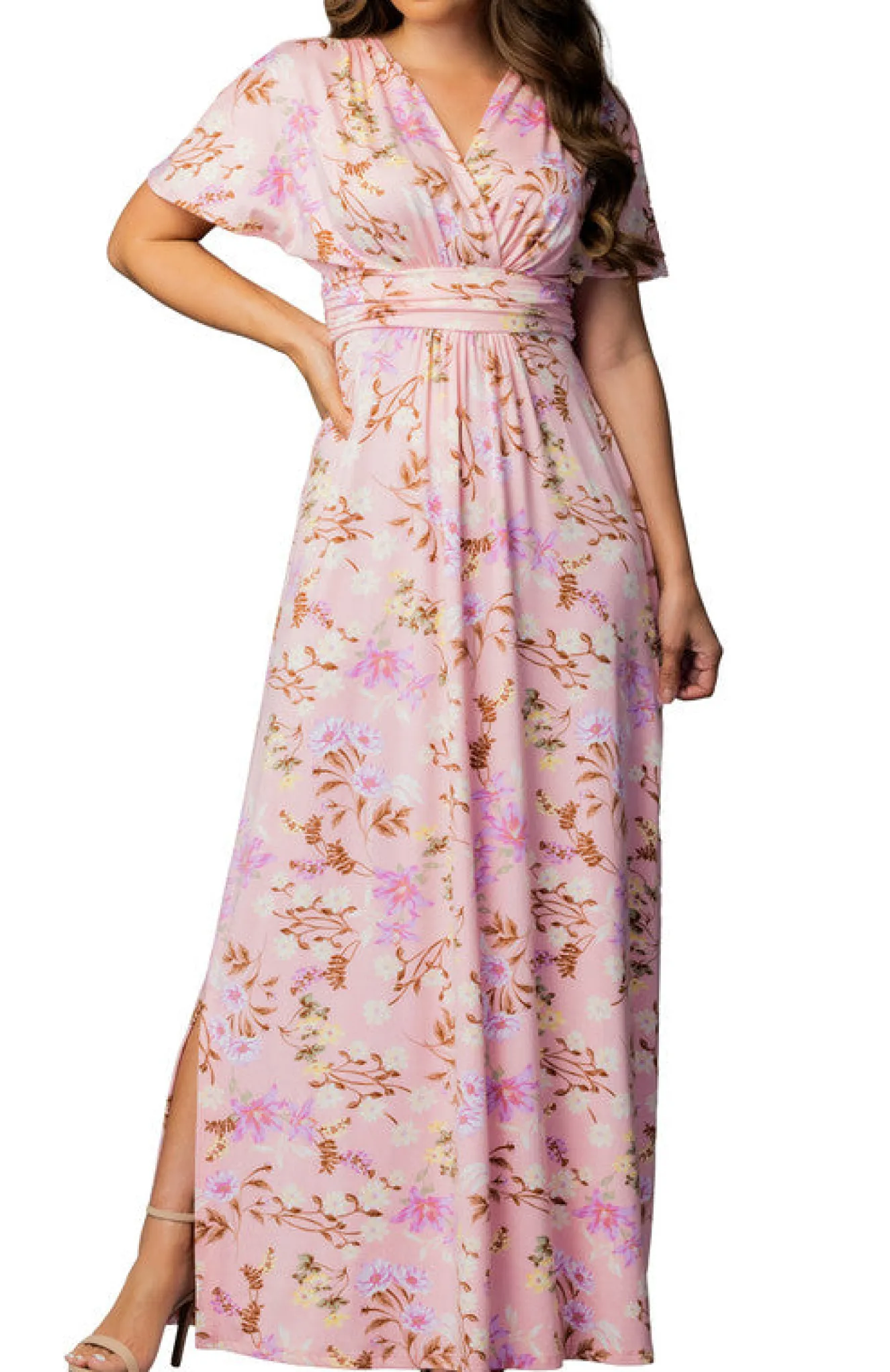 Vienna Maxi Dress - Lively Peach Floral