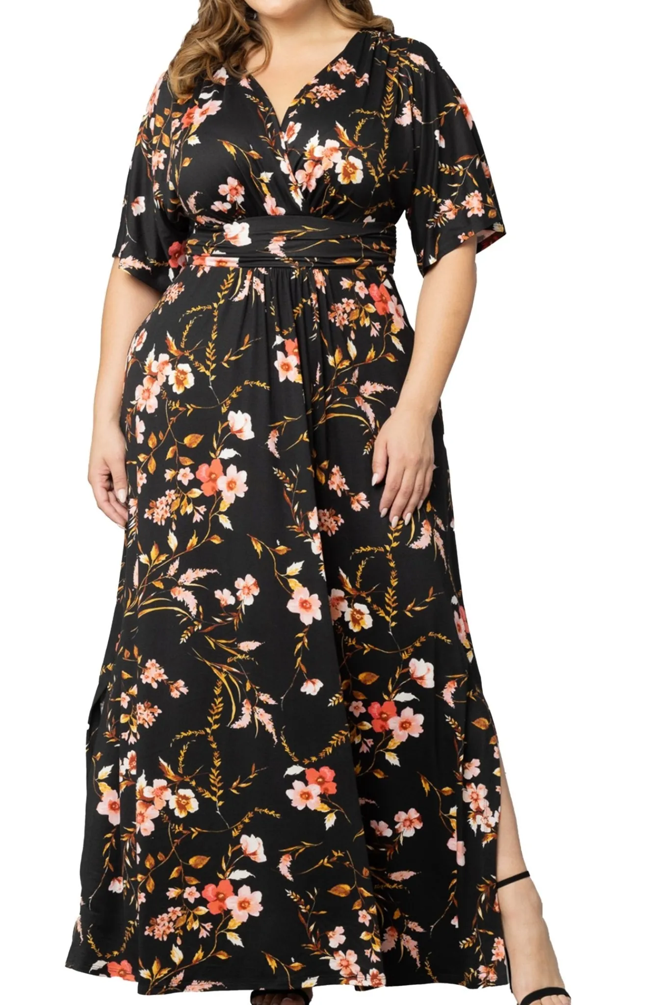Vienna Maxi Floral Dress - Plus