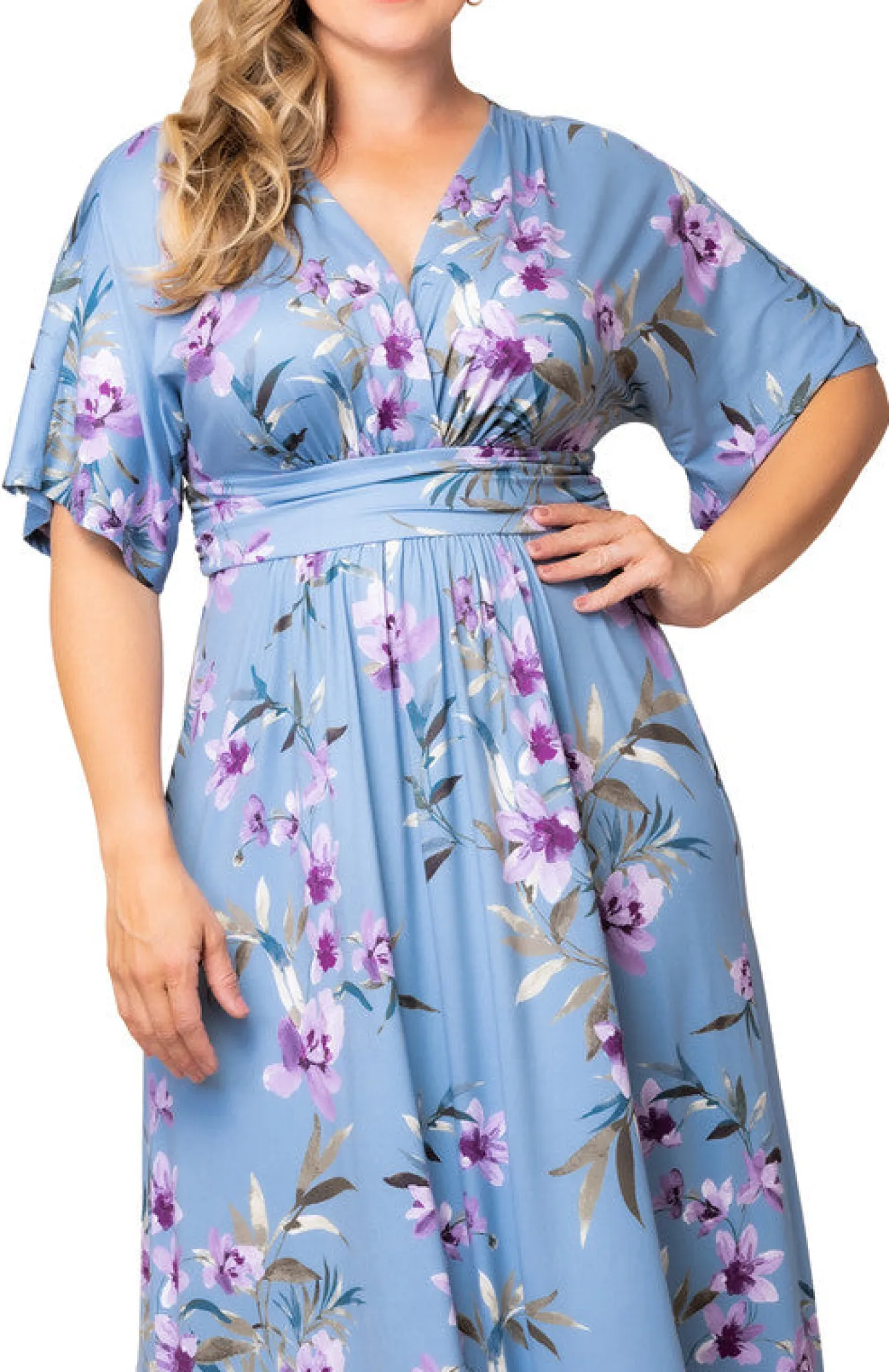 Vienna Maxi Floral Dress - Plus