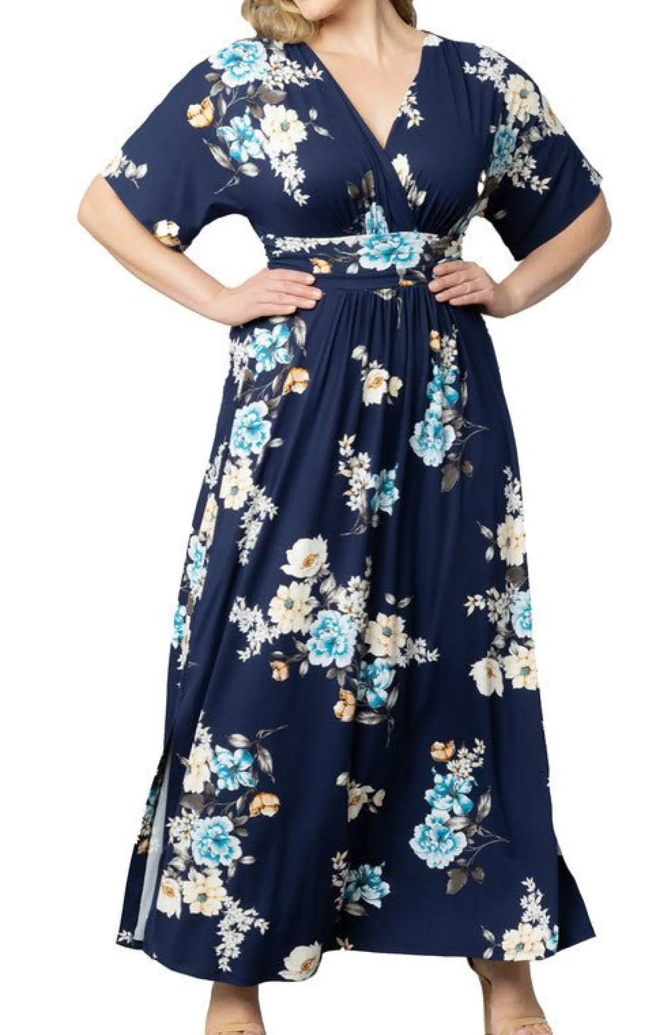 Vienna Maxi Floral Dress - Plus