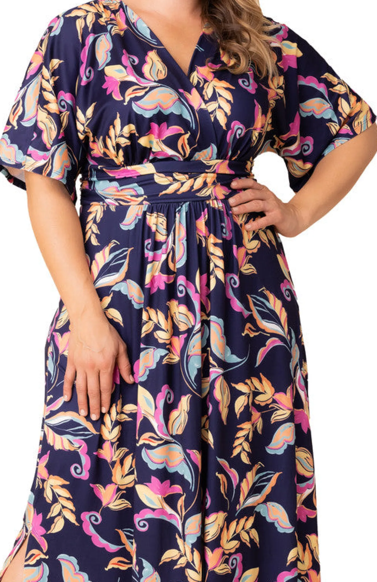Vienna Maxi Floral Dress - Plus