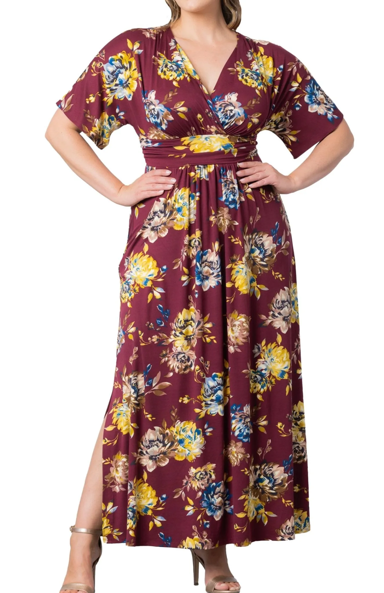 Vienna Maxi Floral Dress - Plus