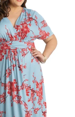 Vienna Maxi Floral Dress - Plus