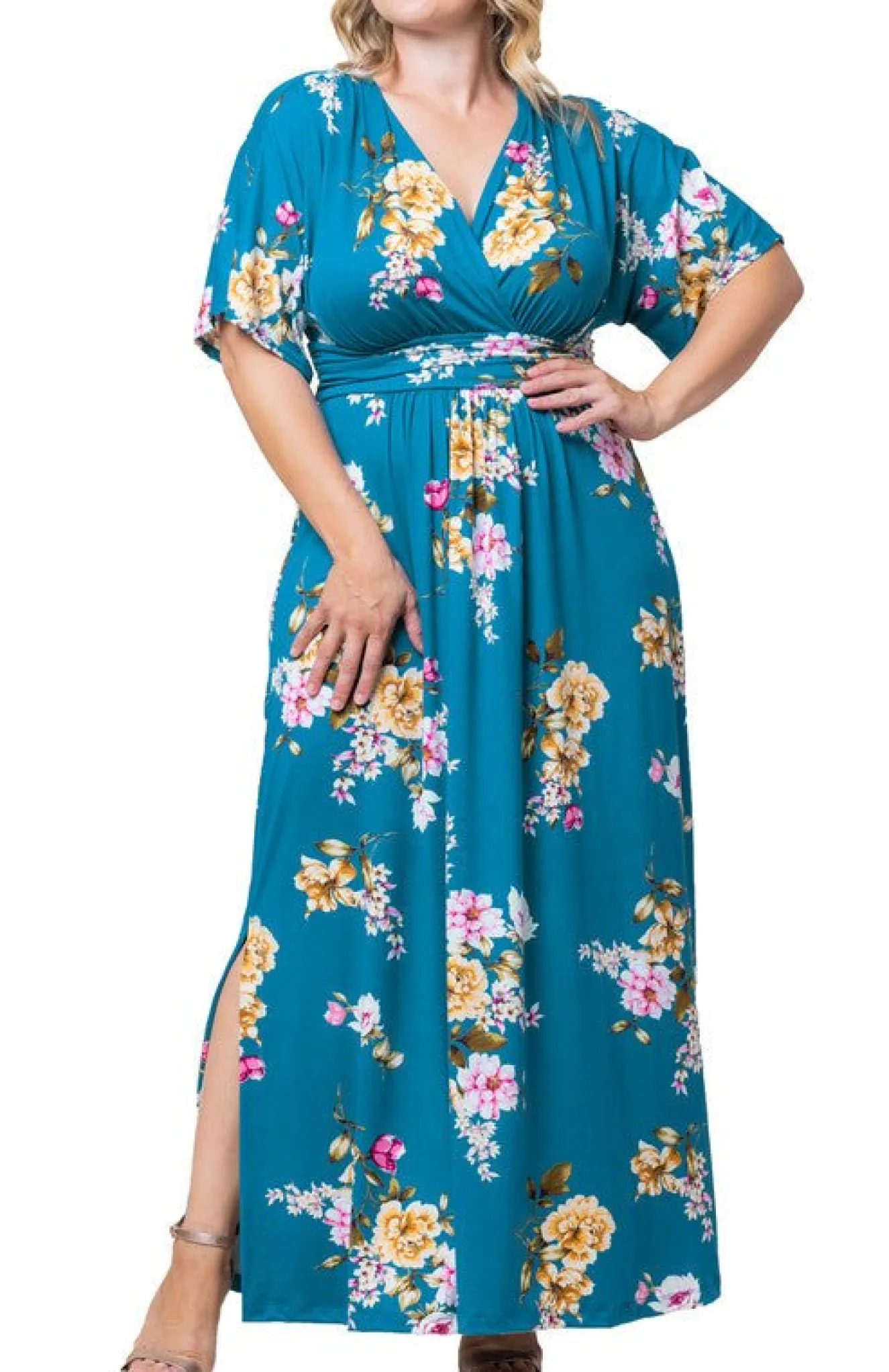 Vienna Maxi Floral Dress - Plus