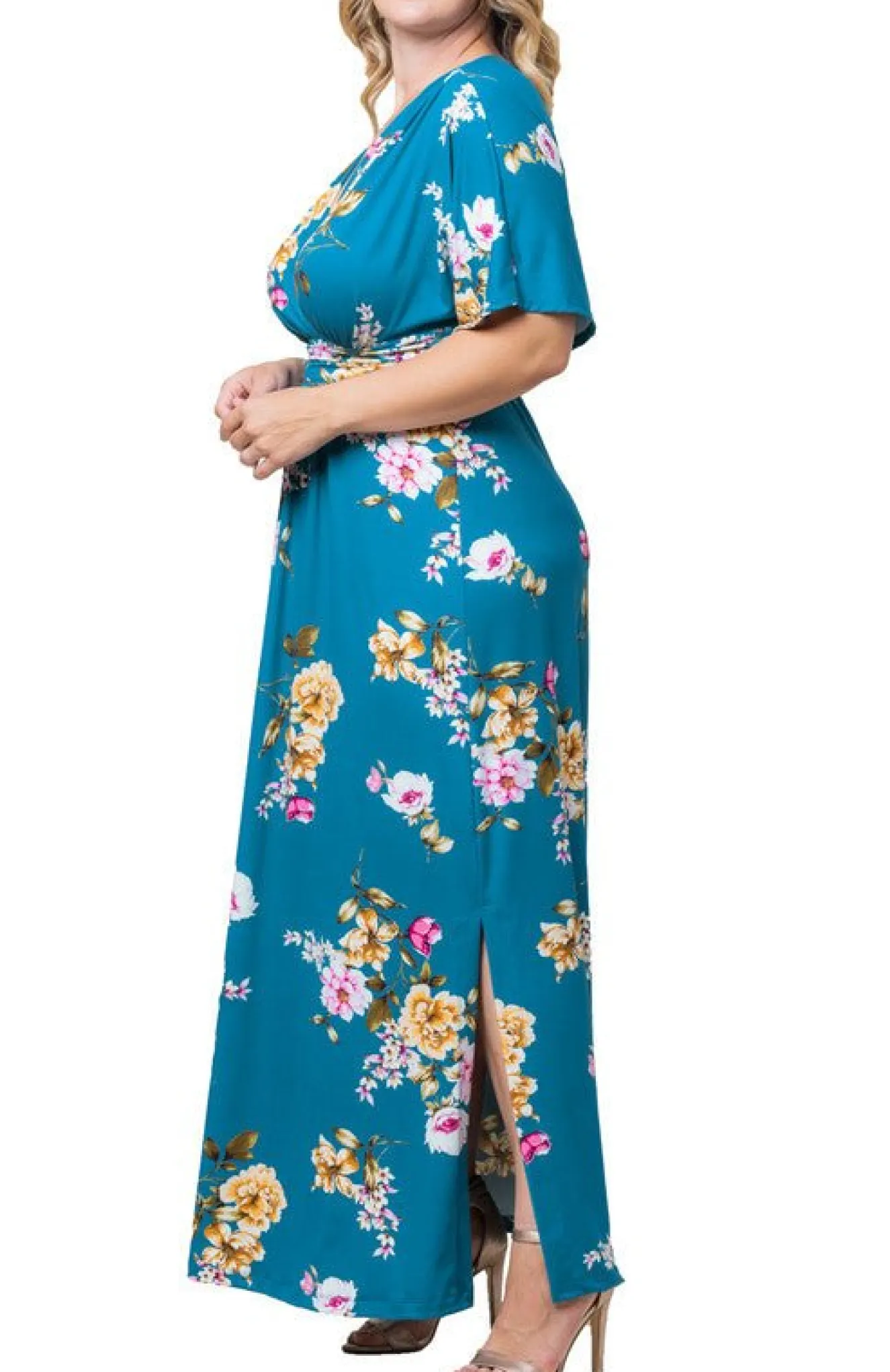 Vienna Maxi Floral Dress - Plus