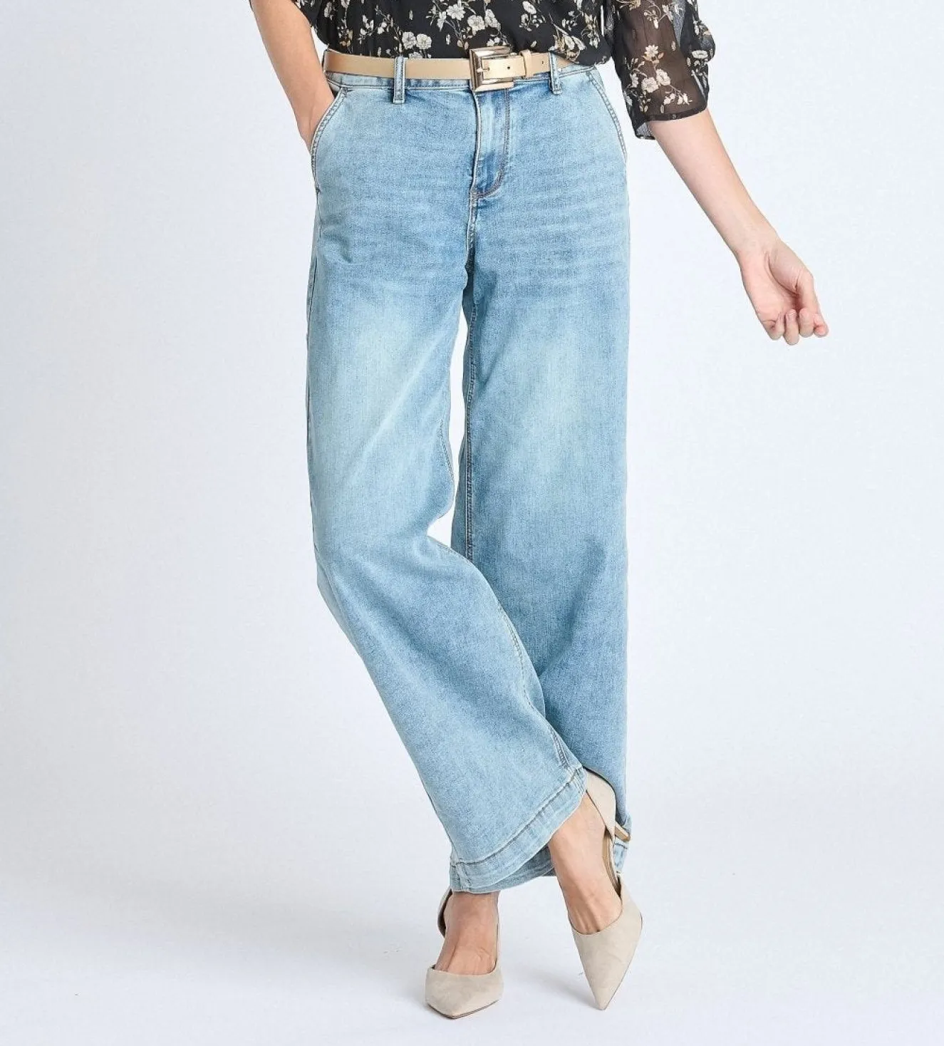 Westport Gemma Wide Leg Trouser - Plus