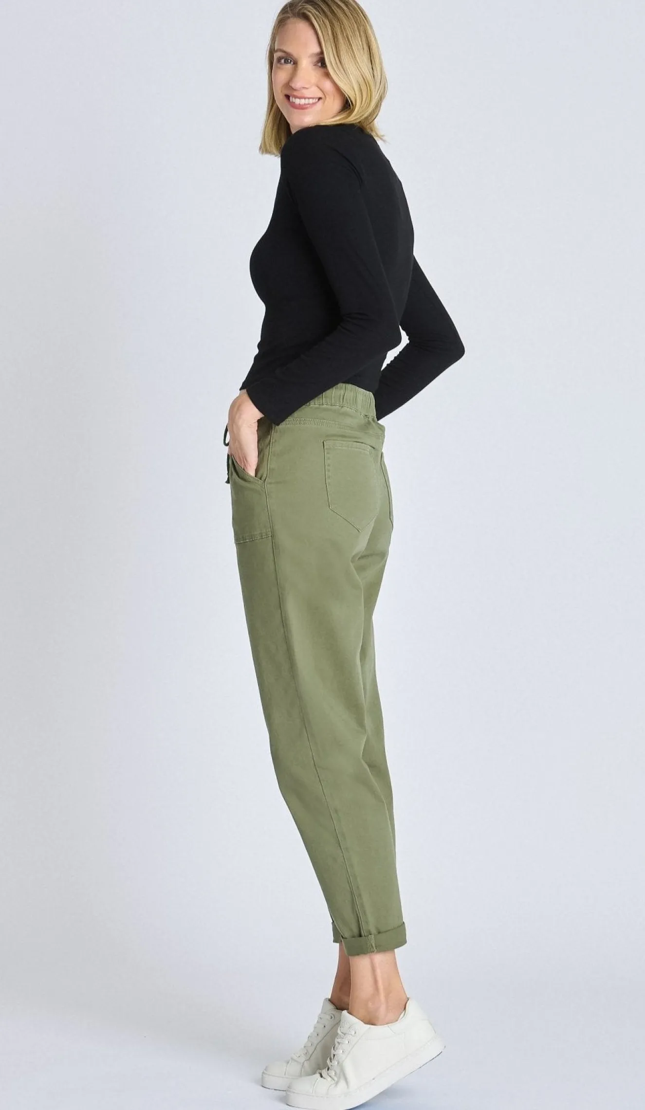 Westport Olive Weekender Twill Jogger - Plus