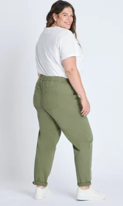 Westport Olive Weekender Twill Jogger - Plus