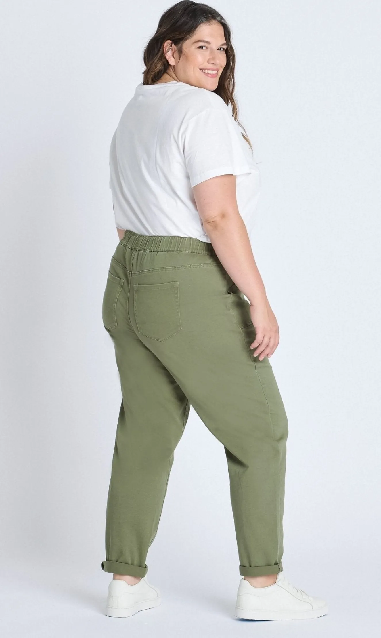 Westport Olive Weekender Twill Jogger - Plus