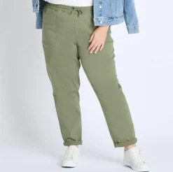 Westport Olive Weekender Twill Jogger - Plus