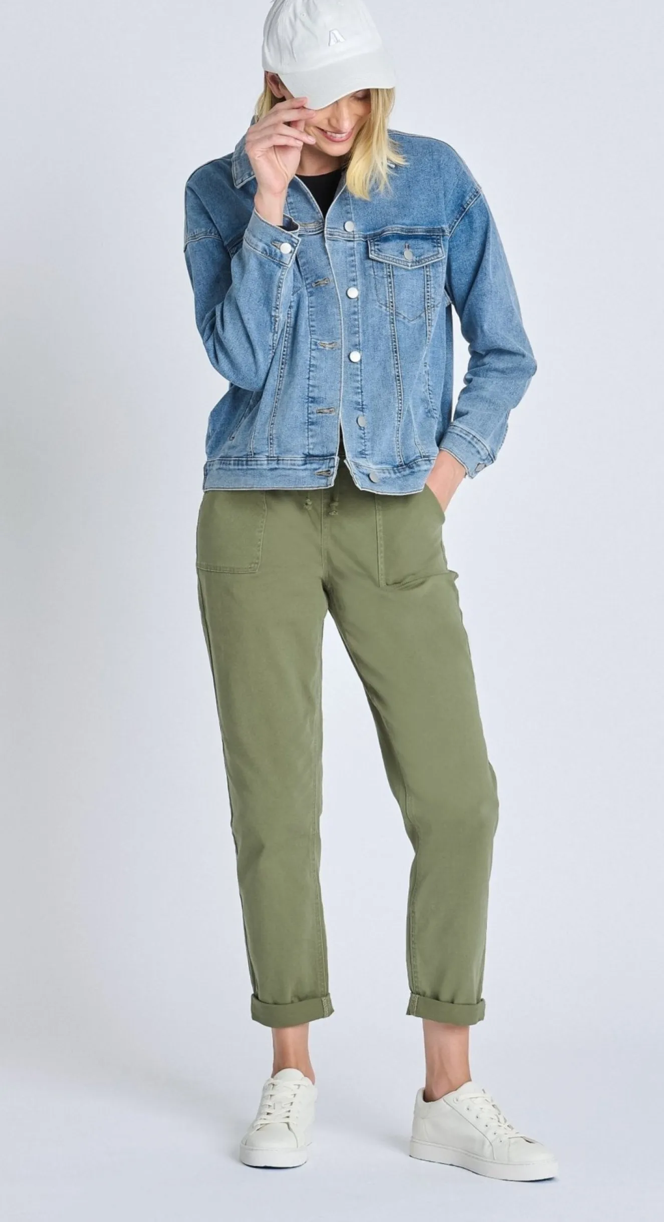 Westport Olive Weekender Twill Jogger - Plus