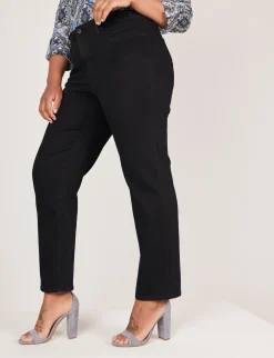 Westport Signature Black Straight Leg Jeans - Plus