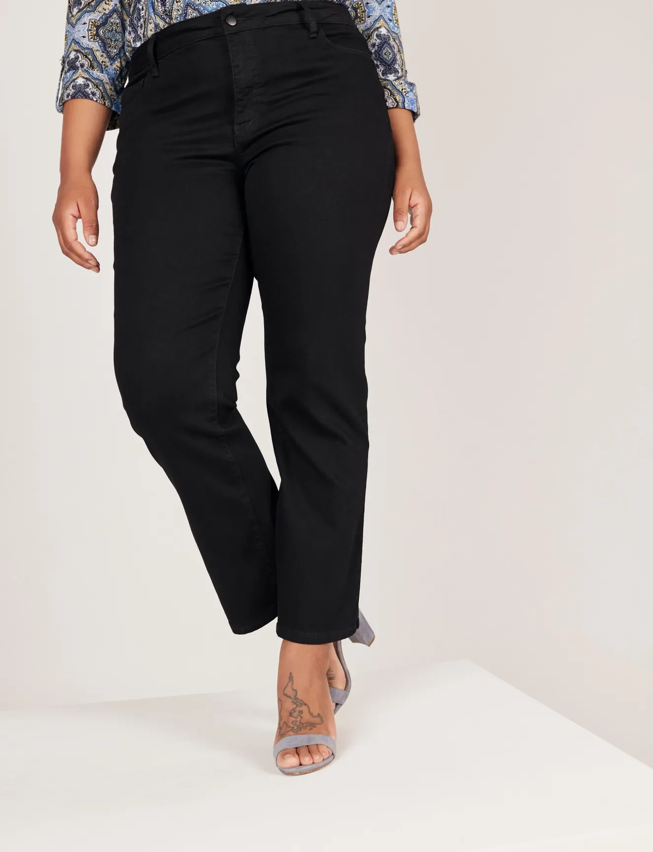 Westport Signature Black Straight Leg Jeans - Plus