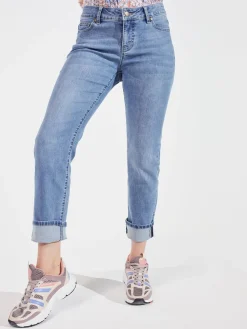 Westport Signature Girlfriend 5 Pocket Selvedge Cuff Jeans