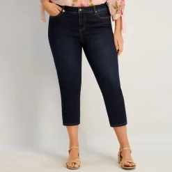 Westport Signature Side Slit Capri in Rinse - Plus