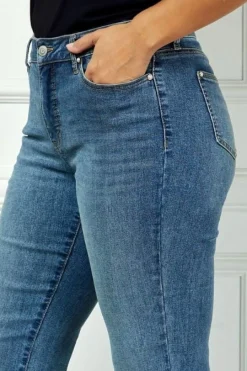 Westport Signature Straight Leg Pearl Rivet Denim Jeans, Plus