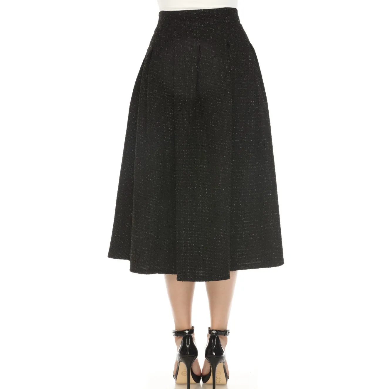 Women's Flared Tweed Skirt