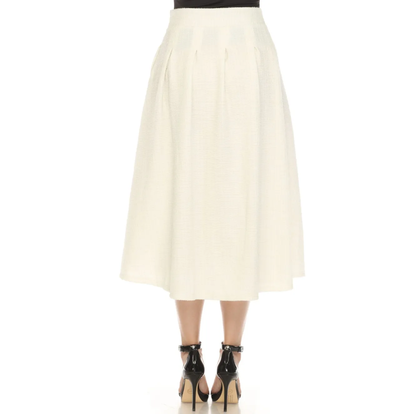 Women's Flared Tweed Skirt