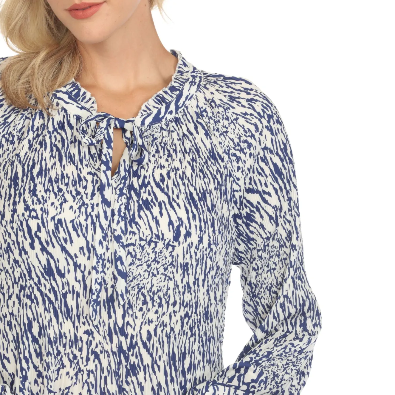 Women's Printed Peasant Blouse
