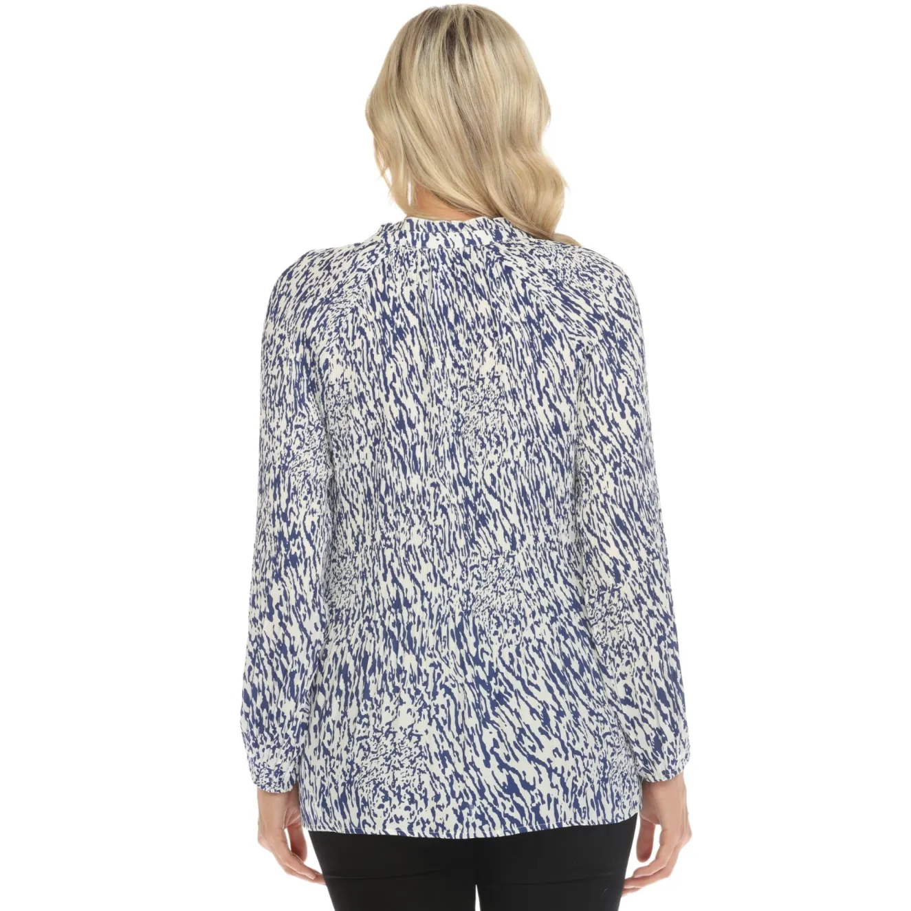 Women's Printed Peasant Blouse