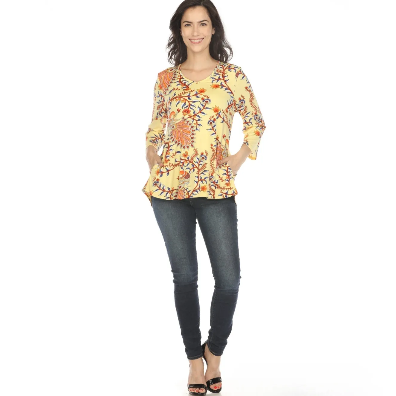 Women's Vibrant Boho Swing Top