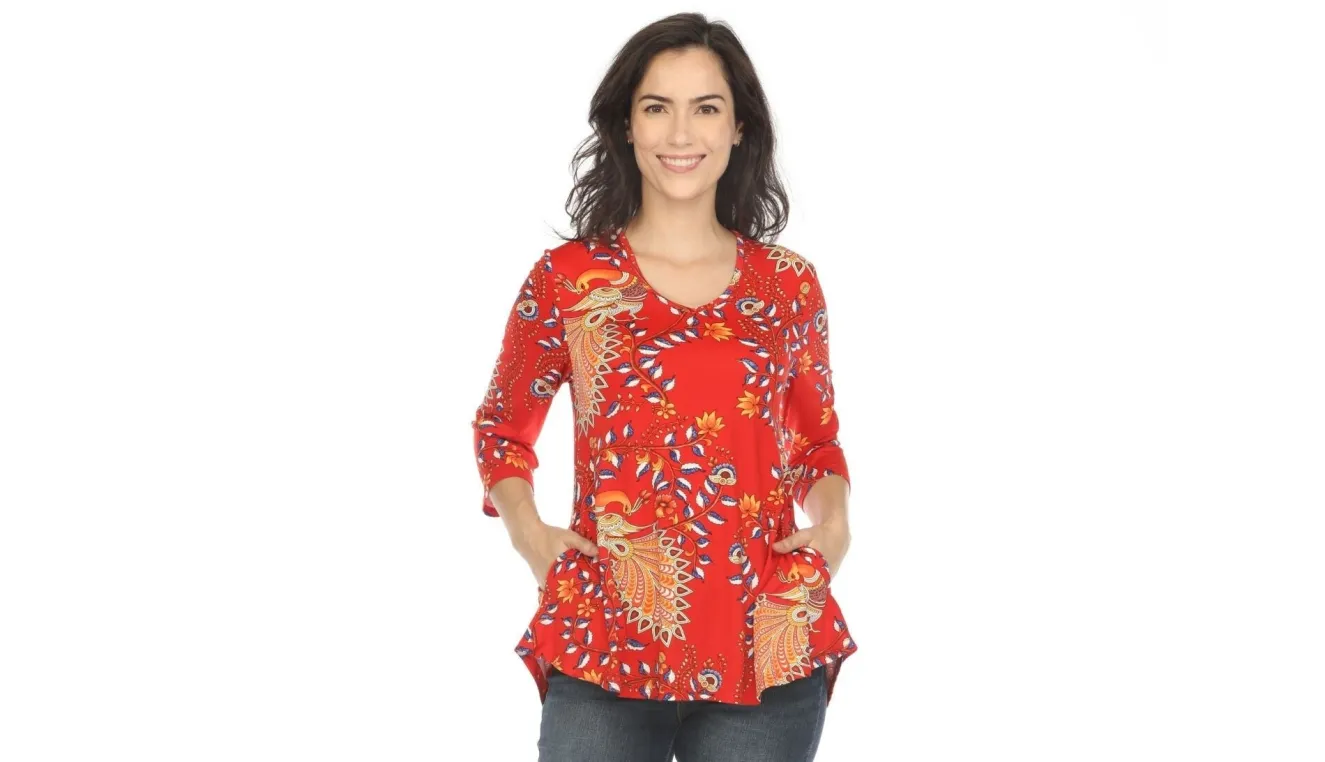 Women's Vibrant Boho Swing Top