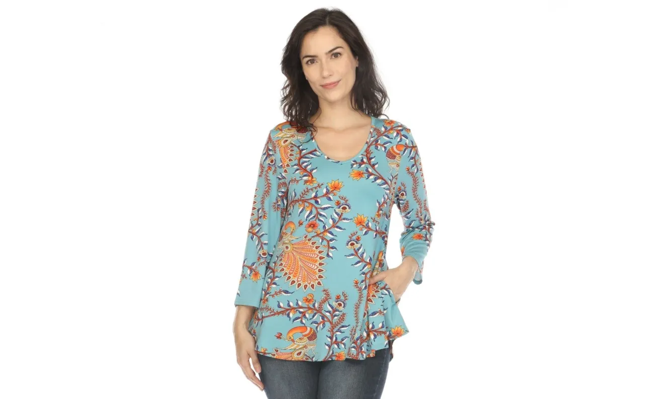 Women's Vibrant Boho Swing Top