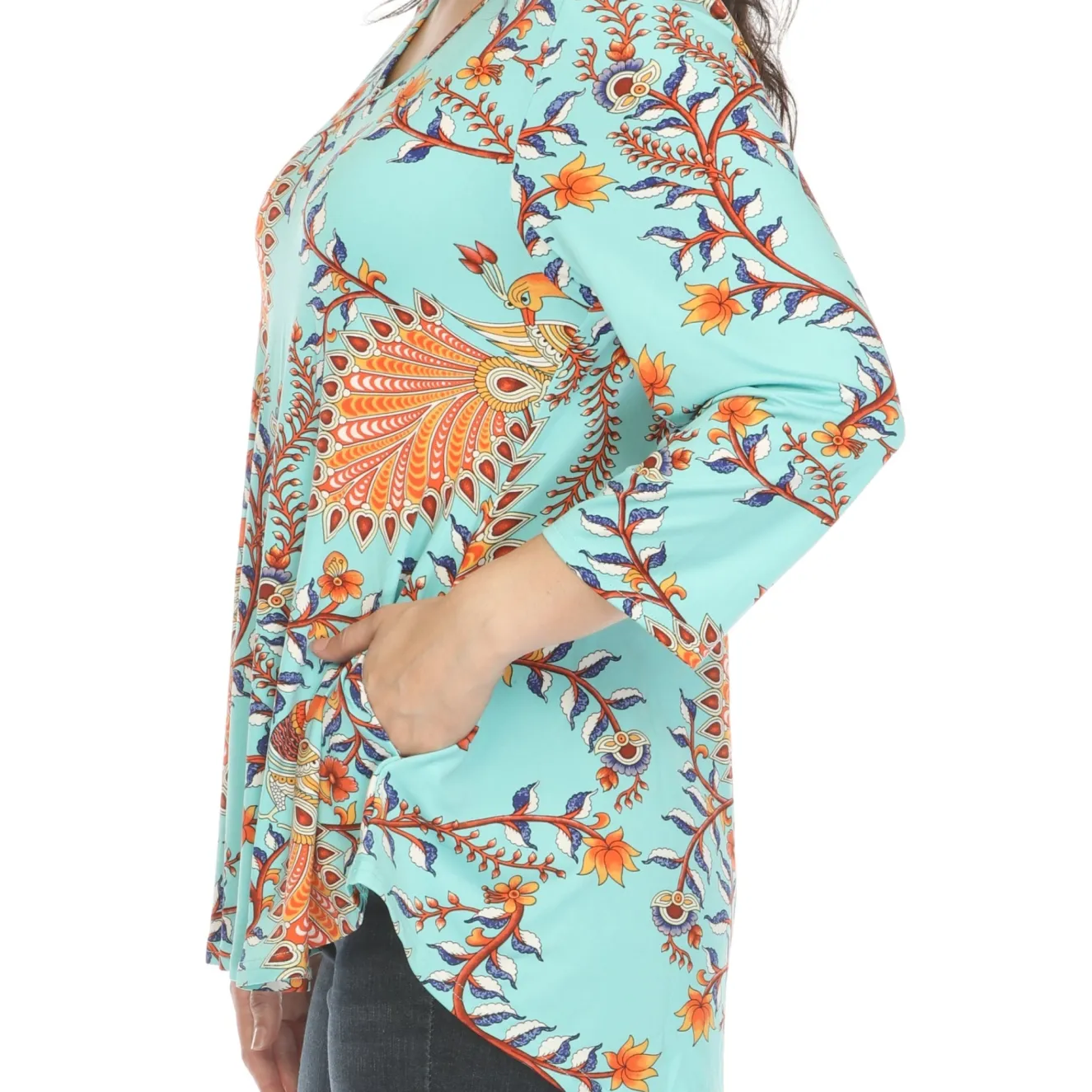 Women's Vibrant Boho Swing Top