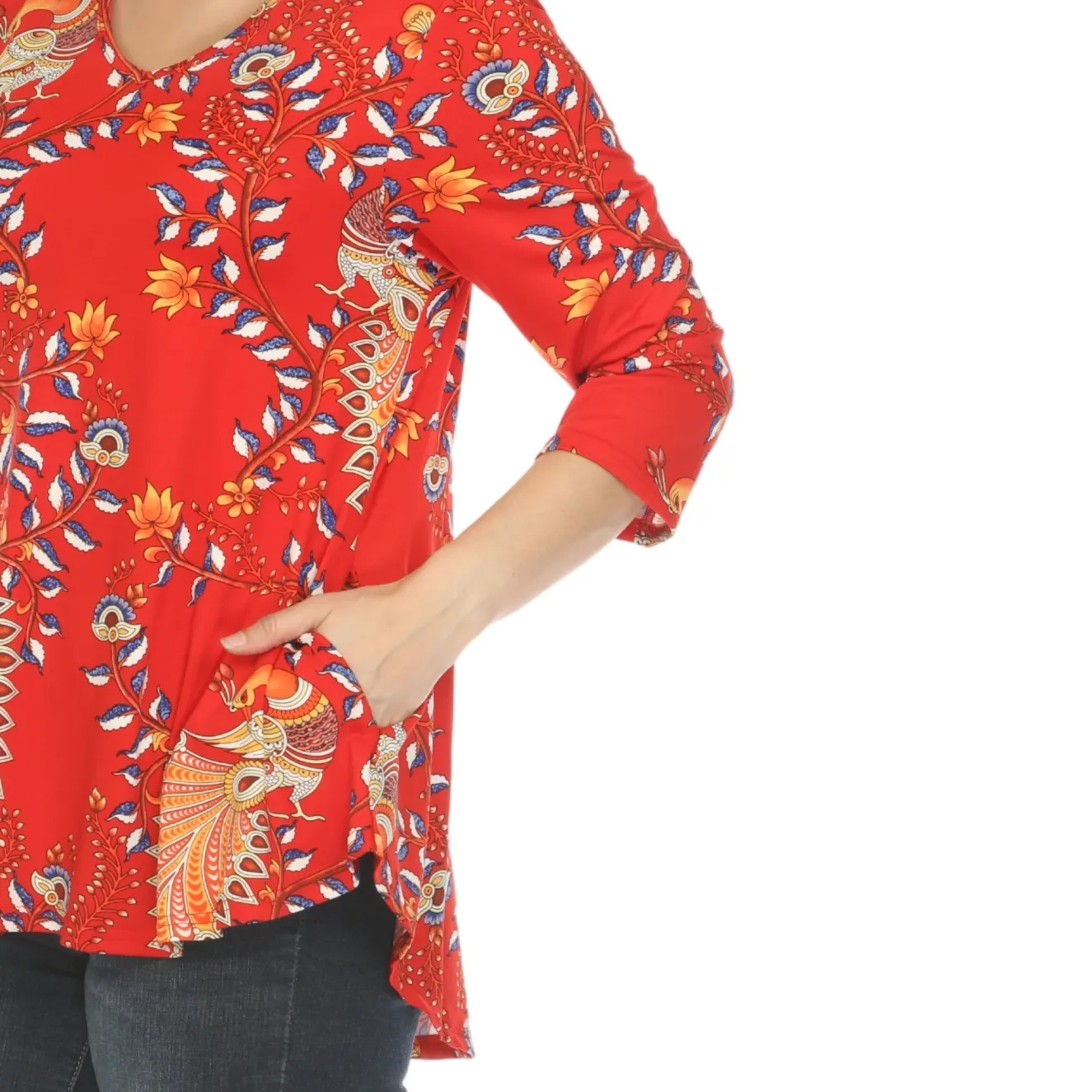 Women's Vibrant Boho Swing Top